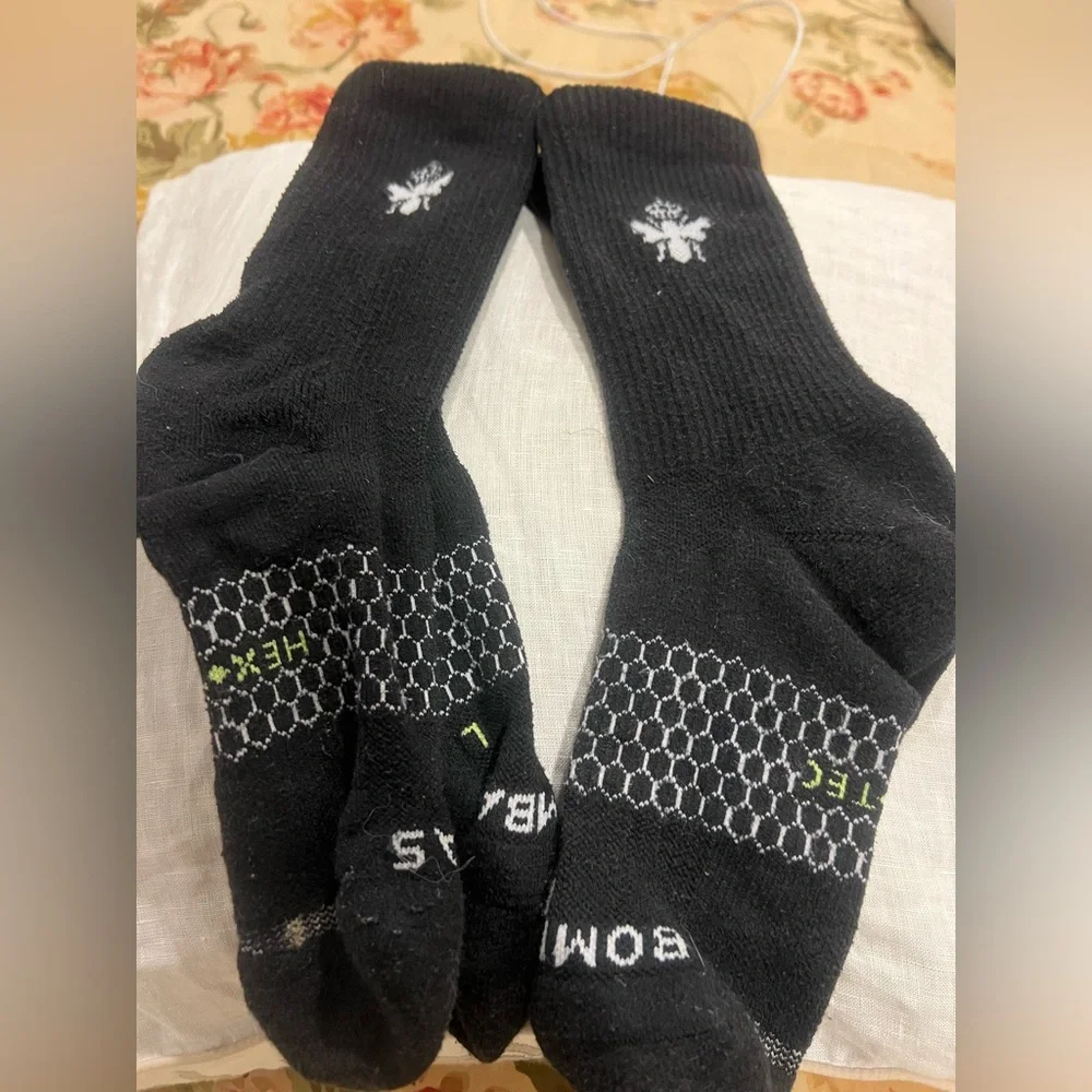 Bombas Black Crew Socks